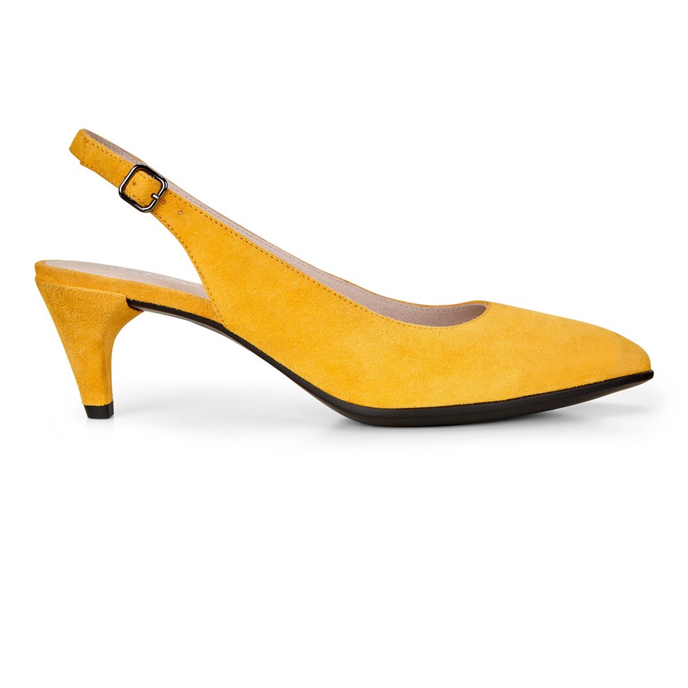 Pumps Mujer - ECCO Shape 45 Pointy Sleek Slingback - Amarillos - BJN125780